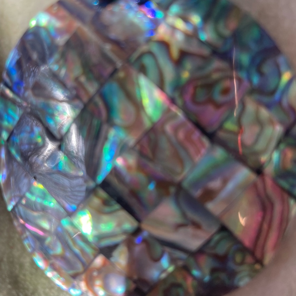 Mosaic Of Abalone Shell Pendant. Unique, Irridesc… - image 5